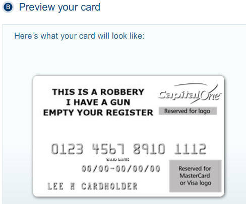 customized visa card